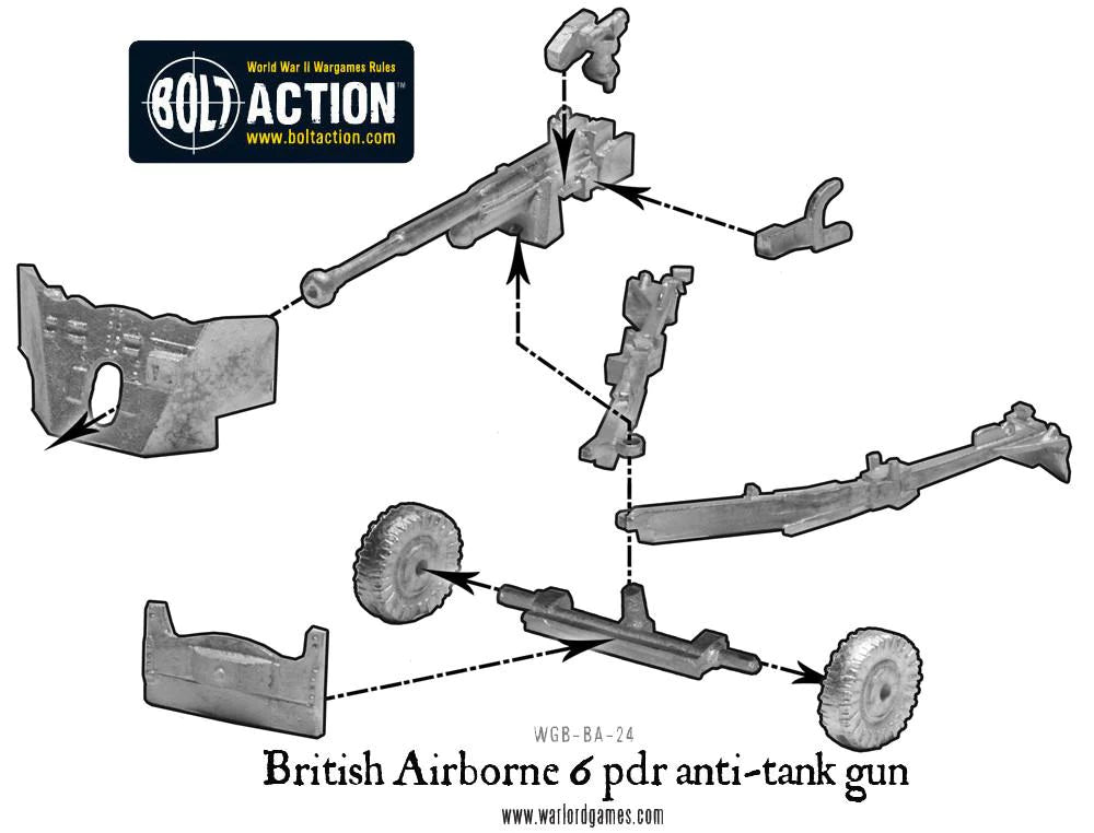 Polish Airborne 6-pdr anti-tank gun