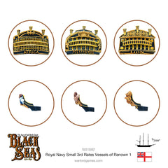Royal Navy Small 3rd Rates Named ships Pack 1