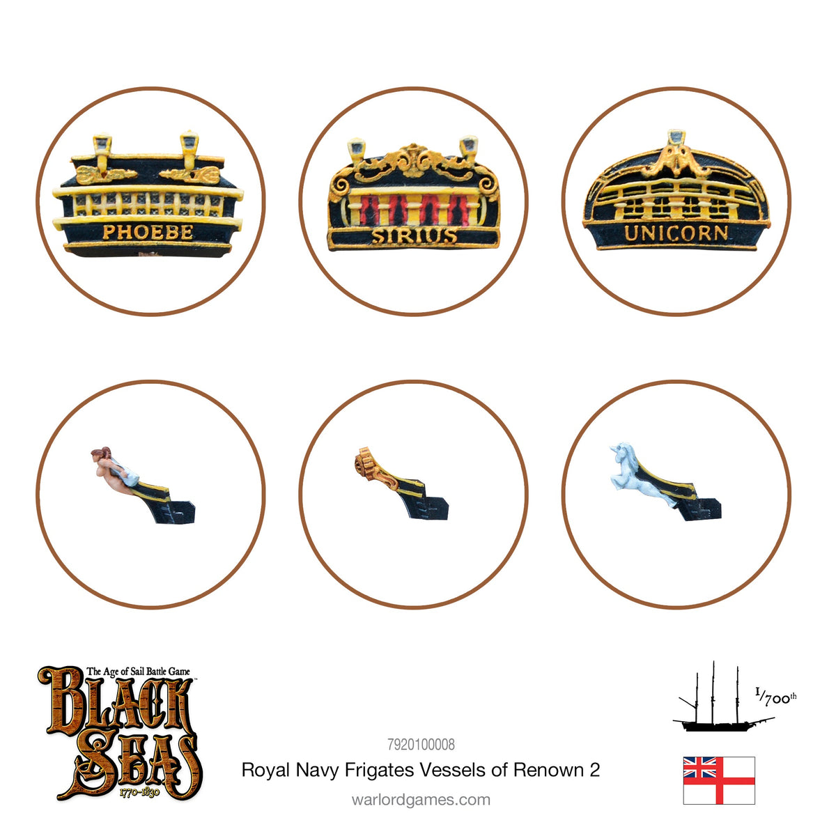 Royal Navy Frigates Named ships Pack 2