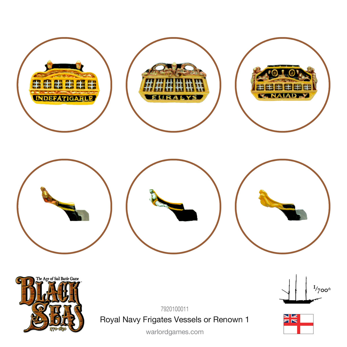 Royal Navy Frigates Named ships Pack 1