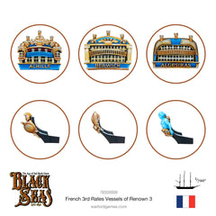 French 3rd Rates Named ships Pack 3
