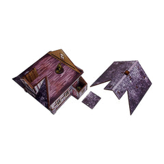 Pre-Painted WW2 Ostfront Village Whitewashed Dacha