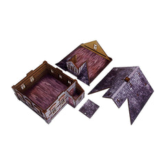 Pre-Painted WW2 Ostfront Village Whitewashed Dacha