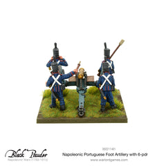 Napoleonic Portuguese Foot Artillery with 6-pdr