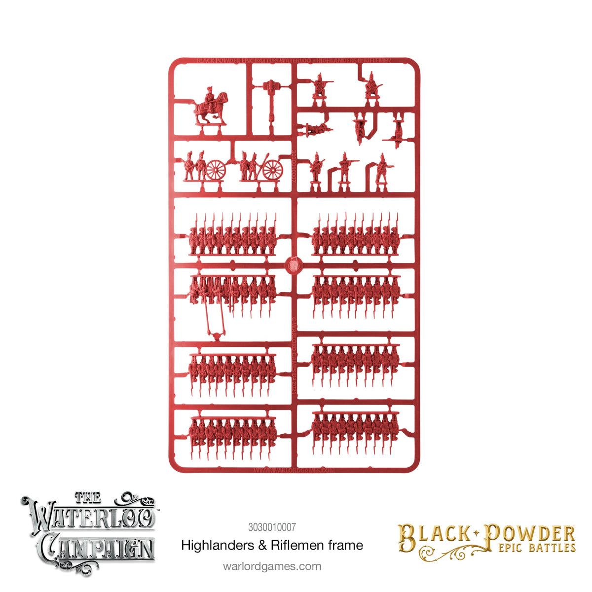 Epic Battles Waterloo -  Highlanders & Riflemen Sprue