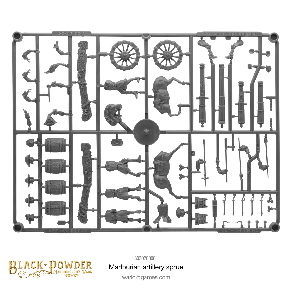 Marlburian Artillery sprue