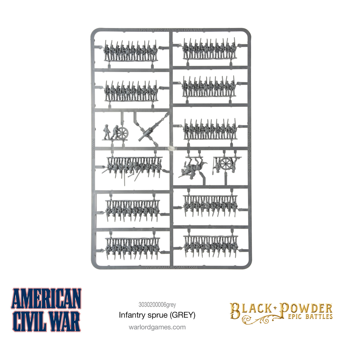 Epic Battles: American Civil War Infantry Sprue (Grey)