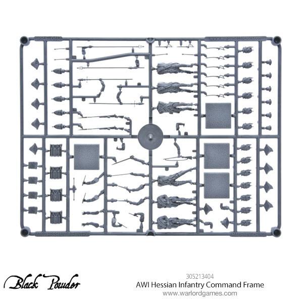 AWI Hessian Infantry Command Sprue