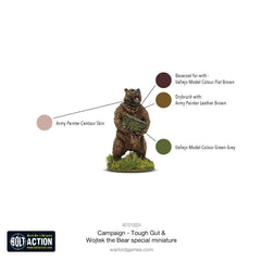 Bolt Action Campaign: Tough Gut with Wojtek the Bear special miniature