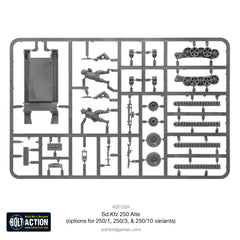 Sd.Kfz 250 (Alte) half-track (options to make 250/1, 250/3 or 250/10 variants)
