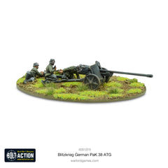 Blitzkrieg German Pak 38 5cm anti-tank gun (1941-42)
