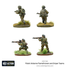 Polish Airborne flamethrower and sniper teams