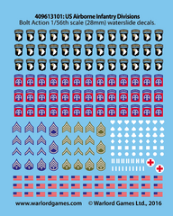 US Airborne decal sheet
