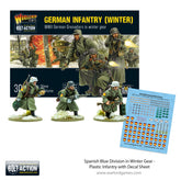 Spanish Blue Division in Winter Gear - Plastic Infantry with Decal Sheet