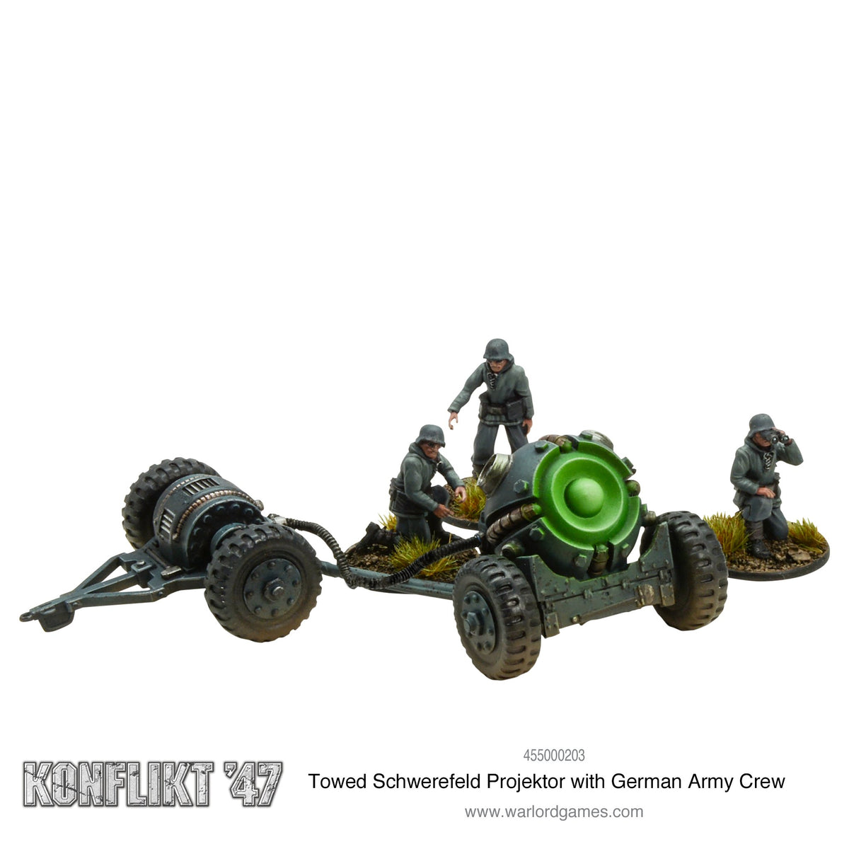 Towed Schwerefeld Projektor (German Army crew)