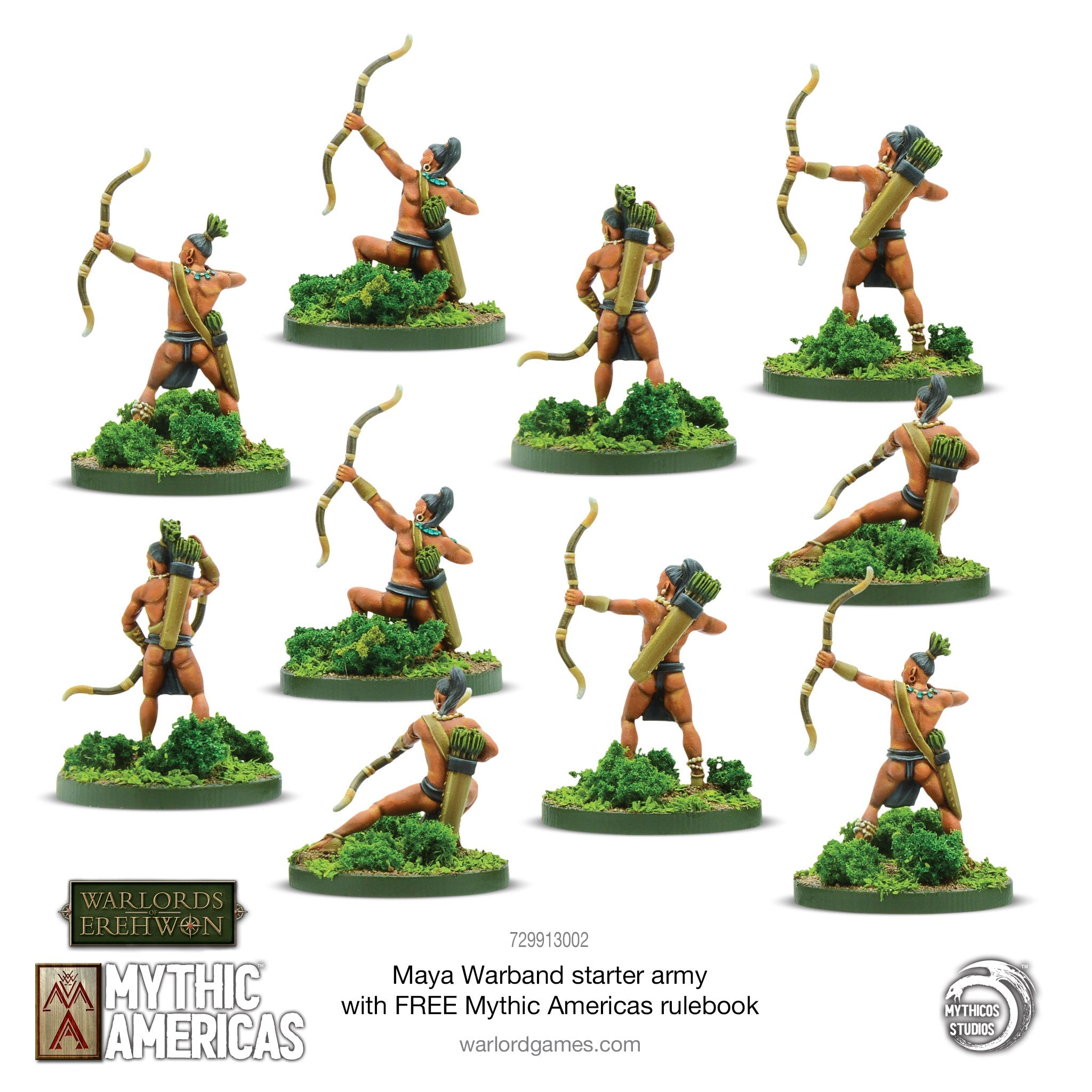 Maya Warband Starter Army with FREE Mythic Americas Rulebook