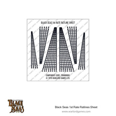 Black Seas 1st Rate ratlines sheet