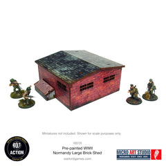 Pre-painted WW2 Normandy Large Brick Shed