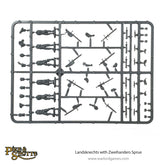 Landsknechts with zweihanders sprue