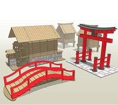 Feudal Japan Scenery Set