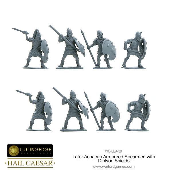 Later Achaean Armoured Spearmen with Diplyon Shield