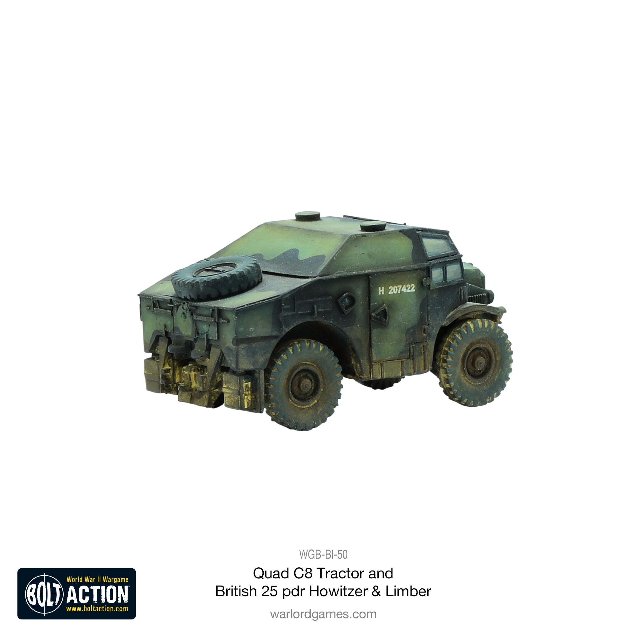 Quad C8 Tractor and British 25 pdr Howitzer & Limber