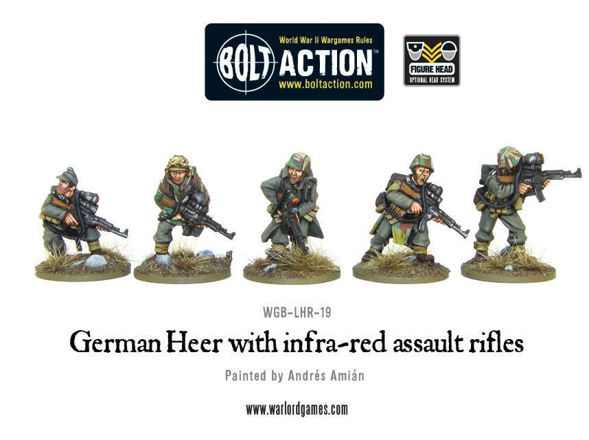 German Heer with infra-red assault rifles
