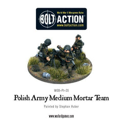 Polish Army medium mortar team