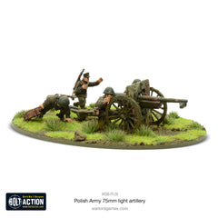 Polish Army 75mm light artillery