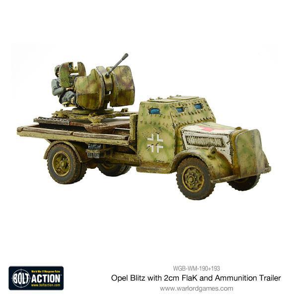 Opel Blitz with 2cm FlaK & Ammunition Trailer