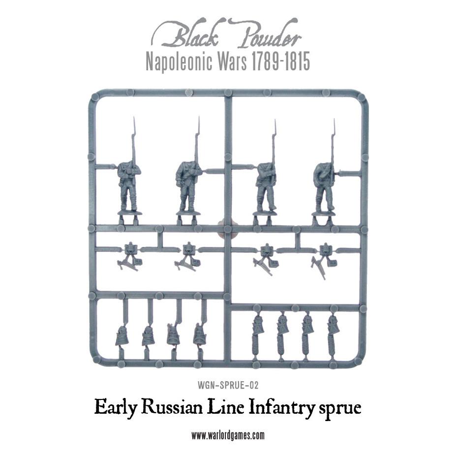 Early 1809 Russian Line Infantry Sprue
