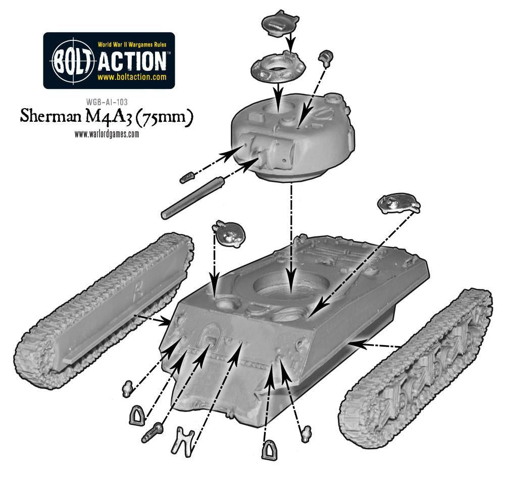 Sherman M4A3 75mm Tank