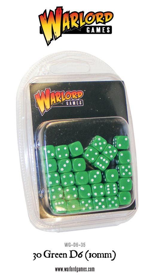 30 Green D6 (10mm)