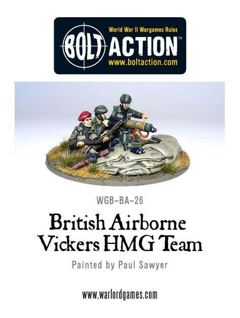 British Airborne Vickers MMG Team