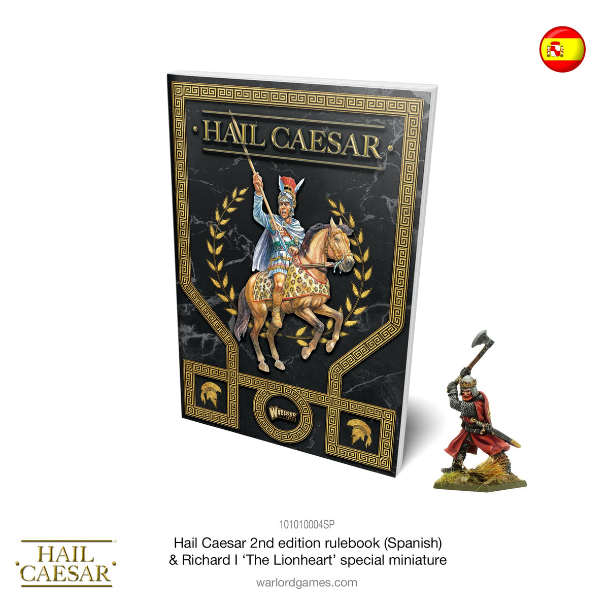 Hail Caesar Rulebook (Spanish Language) & Richard I, The Lionheart Special Figure