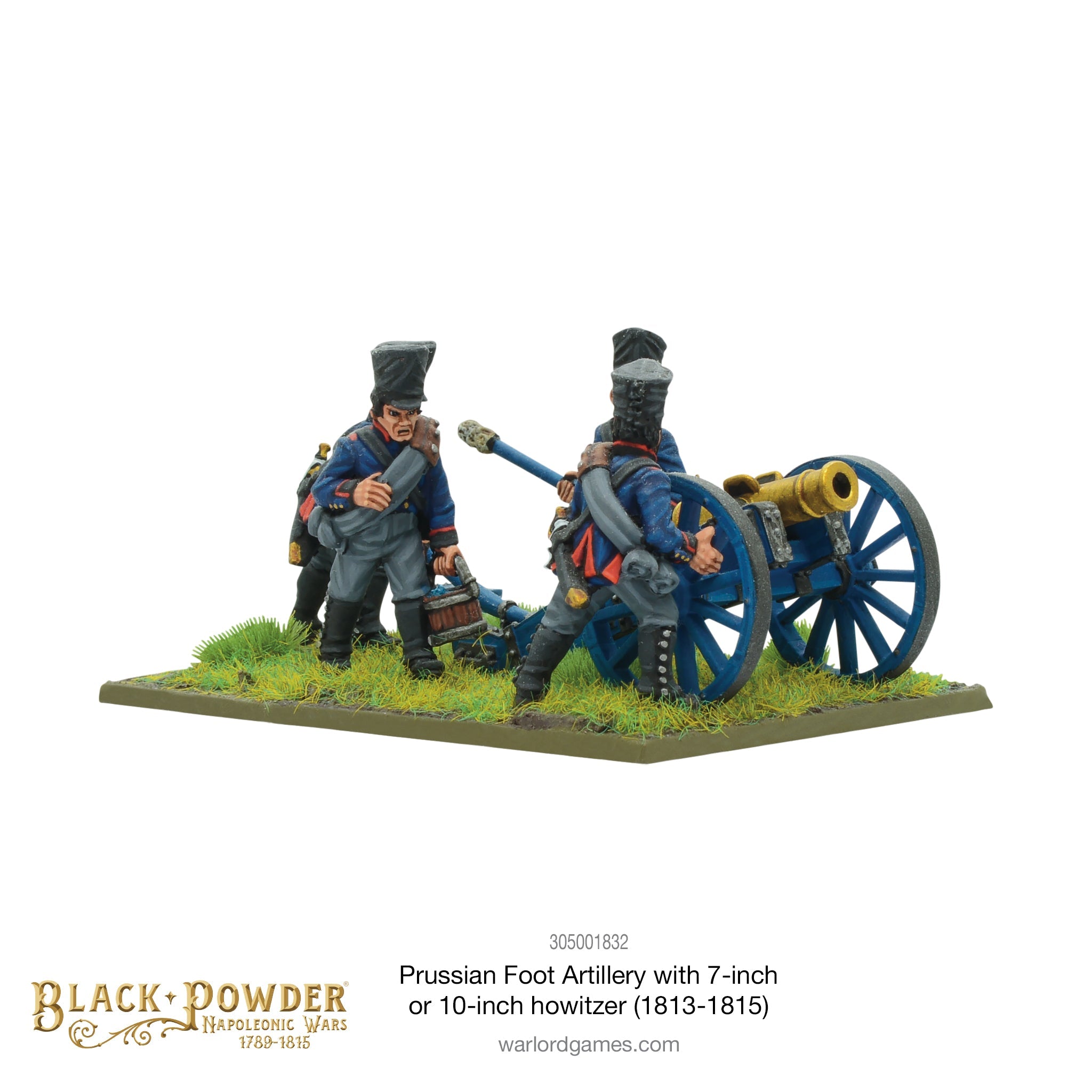 Napoleonic Prussian Foot Artillery with 7 or 10-inch Howitzer (1813-1815)