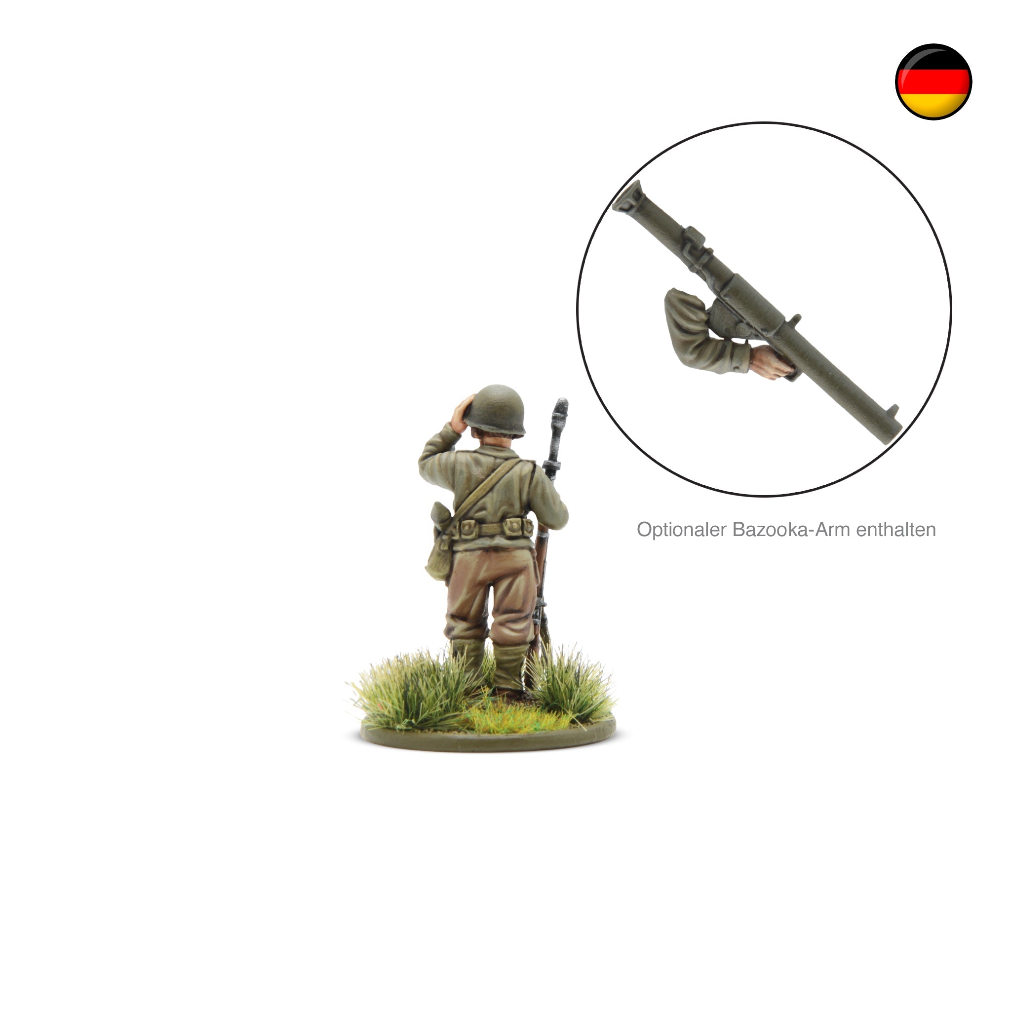Bolt Action: Third Edition Rulebook (German) with Francis S. Currey special miniature