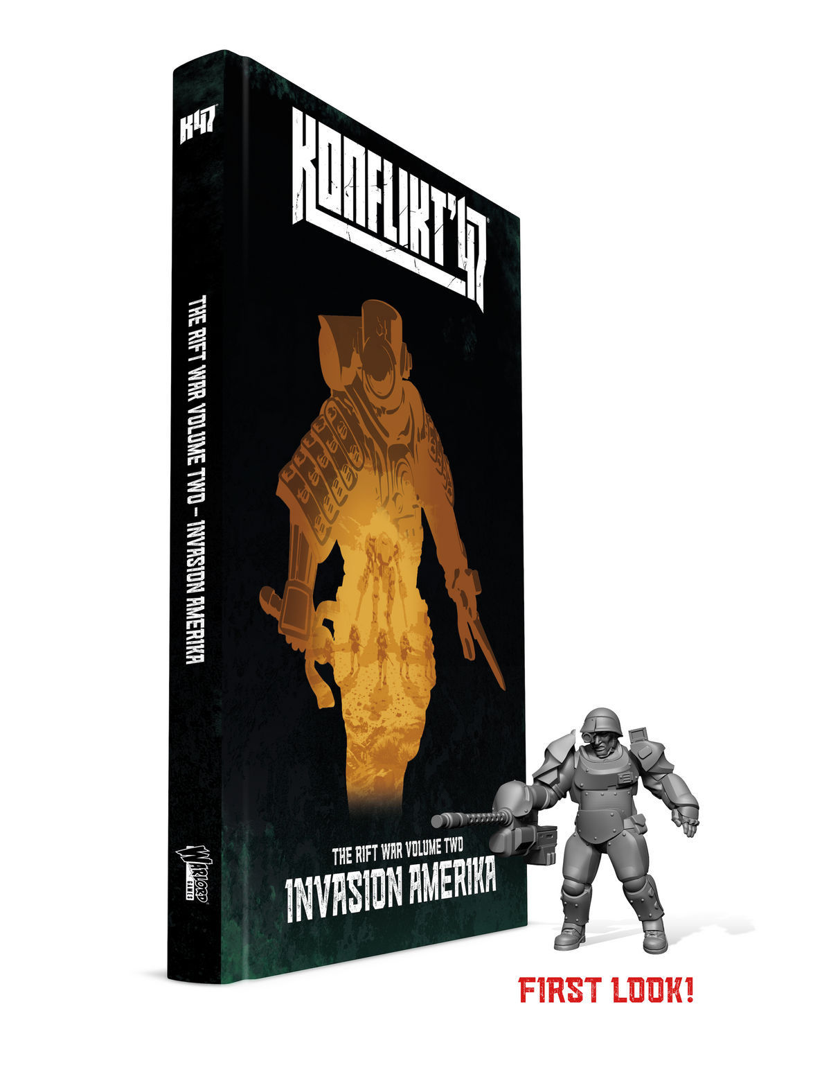 Konflikt '47: Invasion Amerika & 'T2 Prototype Heavy Armor' book miniature