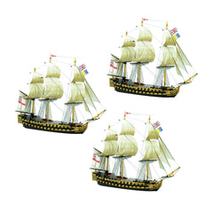 Royal Navy Vessels of Renown 03 - 3rd Rate Ships with Figure Heads & Back Plates Bundle