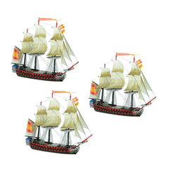 Spanish Vessels of Renown 03 - 3rd Rates with Figure Heads & Back Plates Bundle