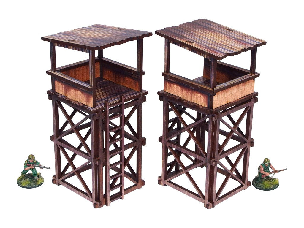 Pre-Painted WW2 Pacific Guard Tower (2)