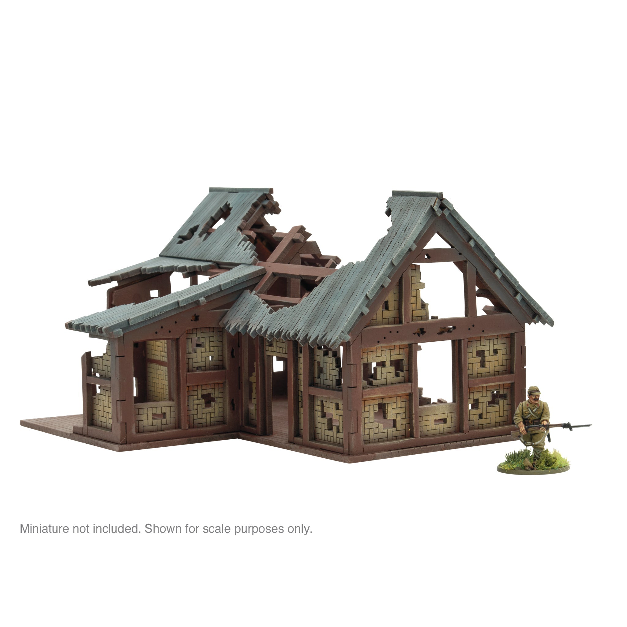 Pacific Theatre L shaped building ruins