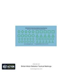 British Motor Battalion Tactical Markings