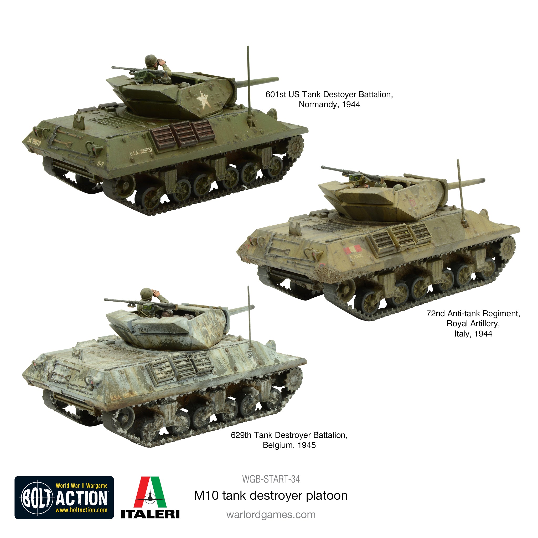 M10 Tank Destroyer Platoon (plastic)