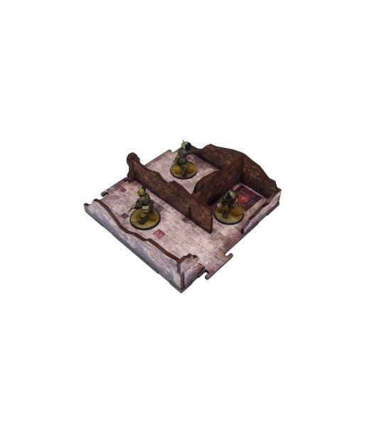WW2 Italy Balcony House (1) PREPAINTED [28mm/1:56]