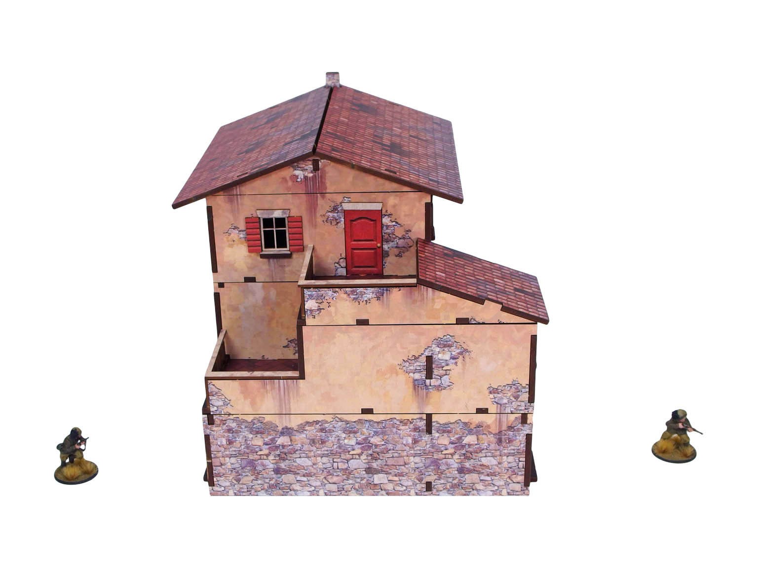 WW2 Italy Large House (1) PREPAINTED [28mm/1:56]