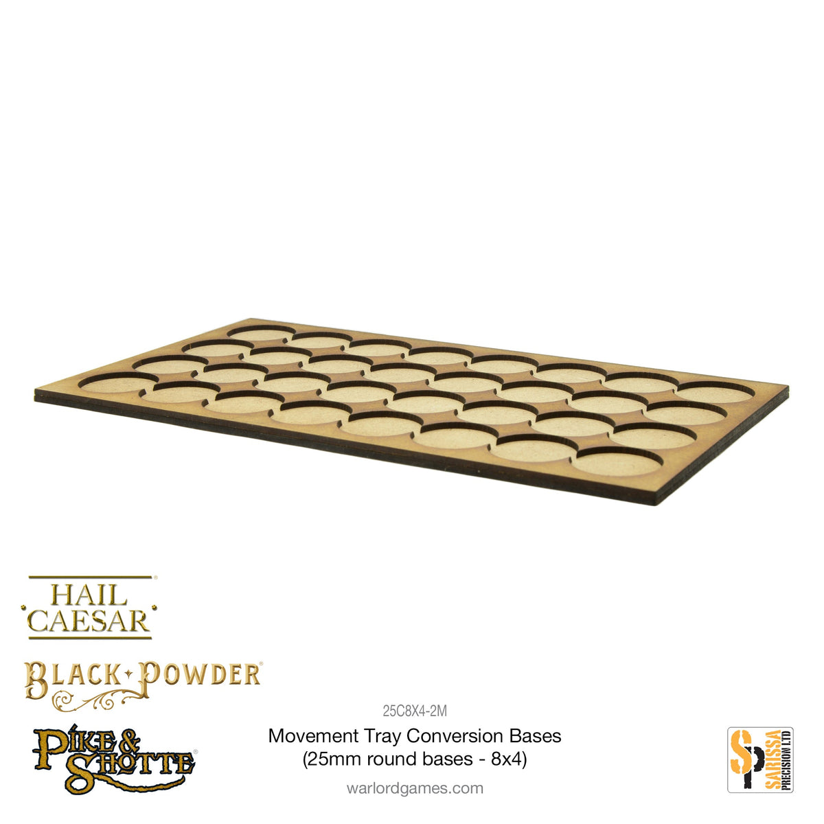 Movement Tray Conversion Bases (25mm round bases - 8x4)