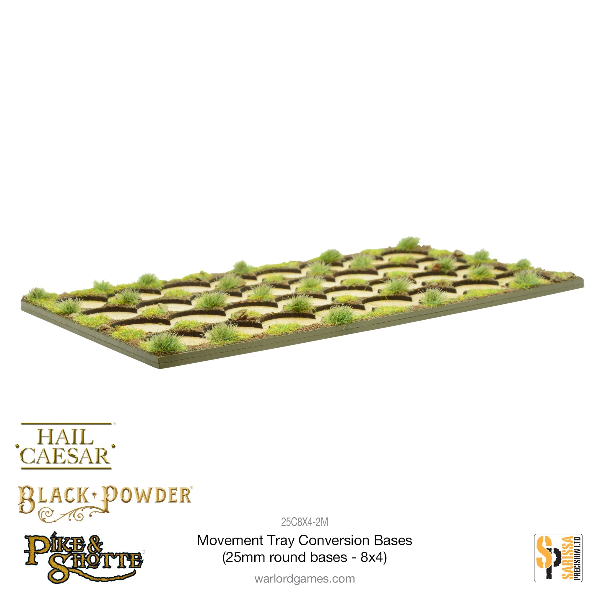 Movement Tray Conversion Bases (25mm round bases - 8x4)