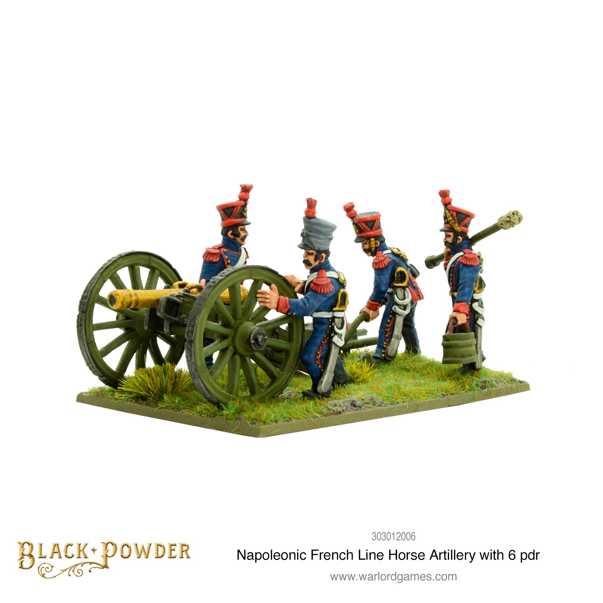 Napoleonic French Line Horse Artillery with 6 pdr