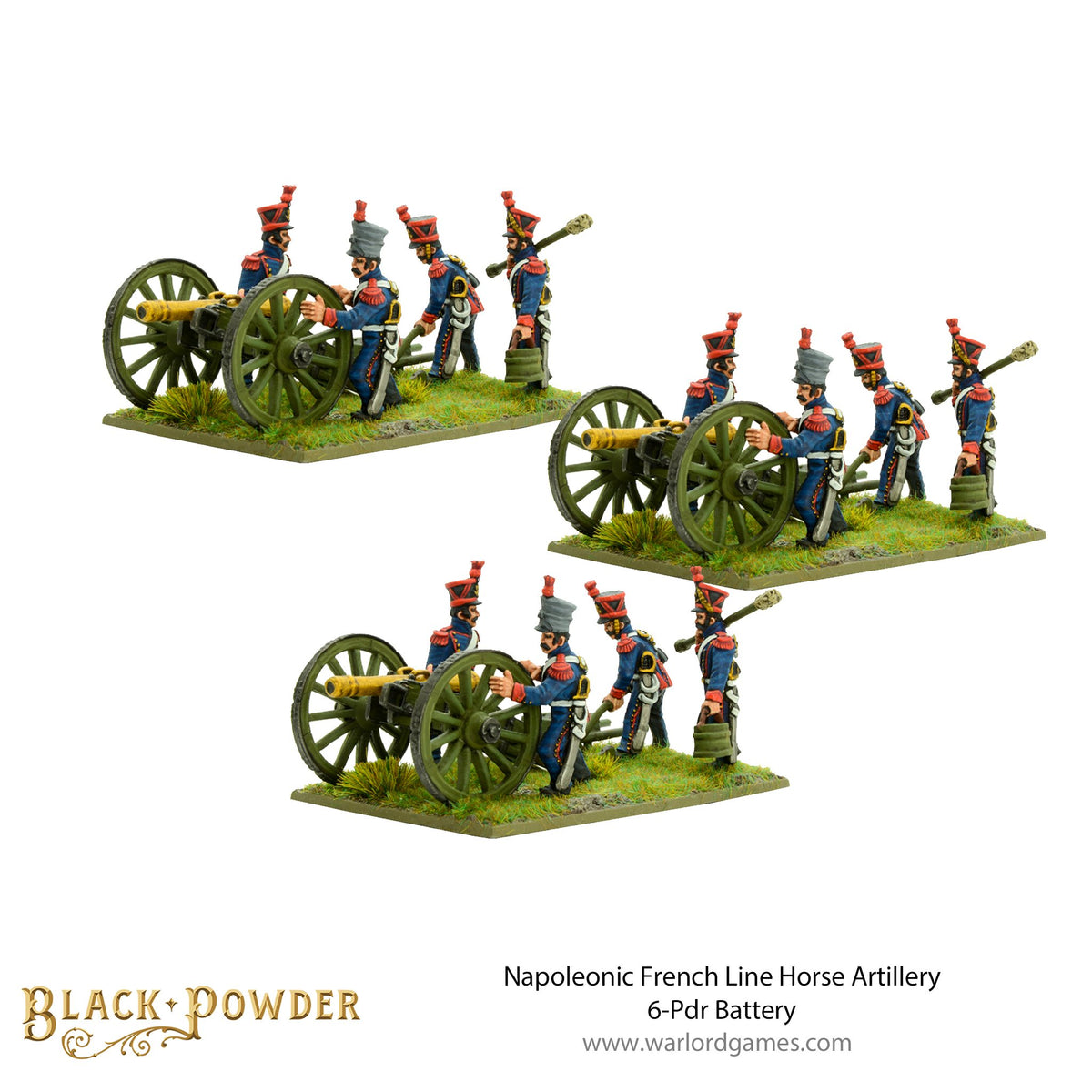 Napoleonic French Line Horse Artillery 6-Pdr Battery